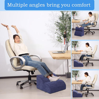 Foot Rest for Under Desk at Work.Multifunctional 3-Tier Foot Stool