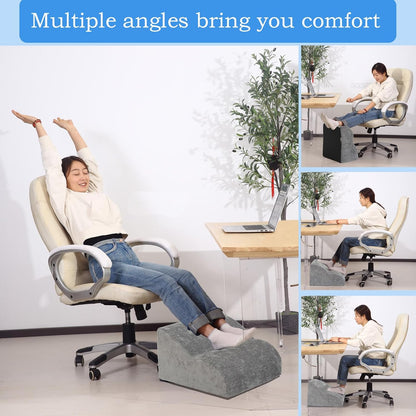 Foot Rest for Under Desk at Work.Multifunctional 3-Tier Foot Stool