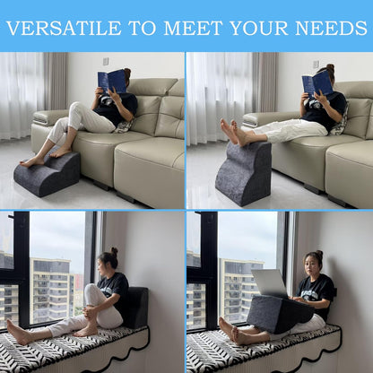 Foot Rest for Under Desk at Work.Multifunctional 3-Tier Foot Stool