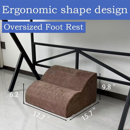 Foot Rest for Under Desk at Work.Multifunctional 3-Tier Foot Stool