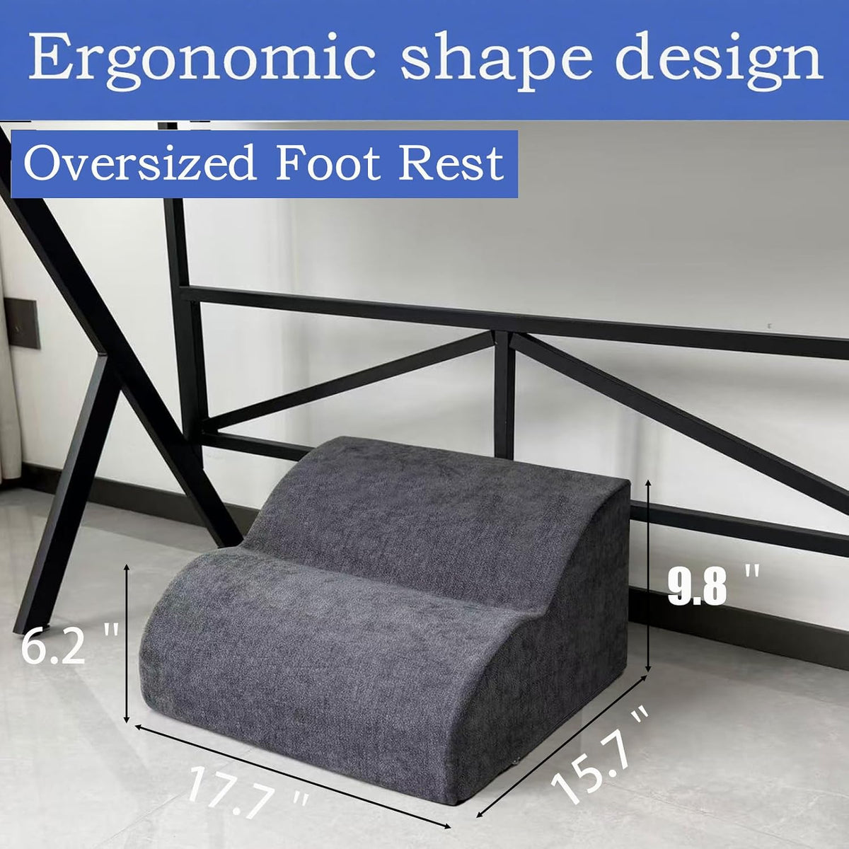 Foot Rest for Under Desk at Work.Multifunctional 3-Tier Foot Stool