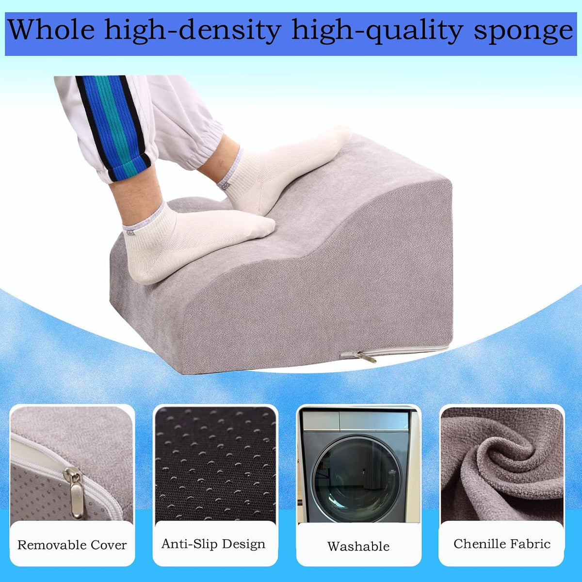 Foot Rest for Under Desk at Work.Multifunctional 3-Tier Foot Stool