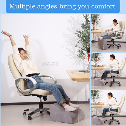 Foot Rest for Under Desk at Work.Multifunctional 3-Tier Foot Stool
