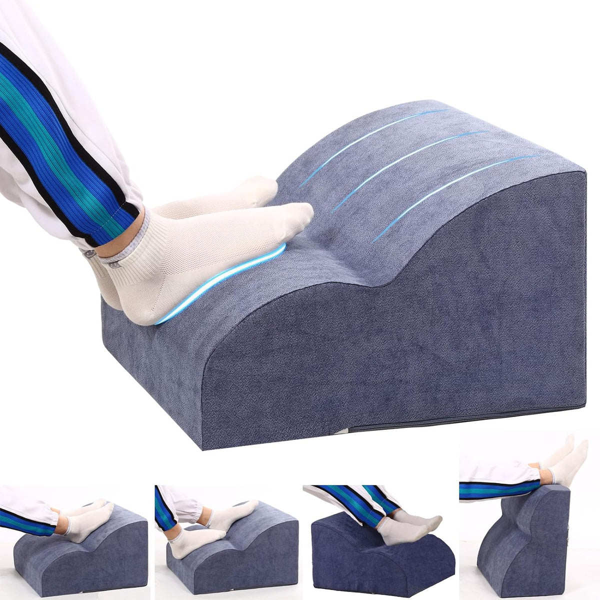 Foot Rest for Under Desk at Work.Multifunctional 3-Tier Foot Stool