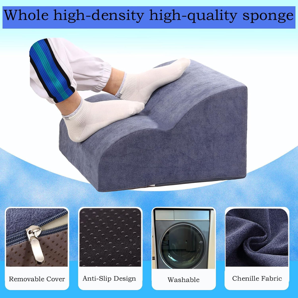 Foot Rest for Under Desk at Work.Multifunctional 3-Tier Foot Stool