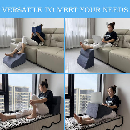 Foot Rest for Under Desk at Work.Multifunctional 3-Tier Foot Stool