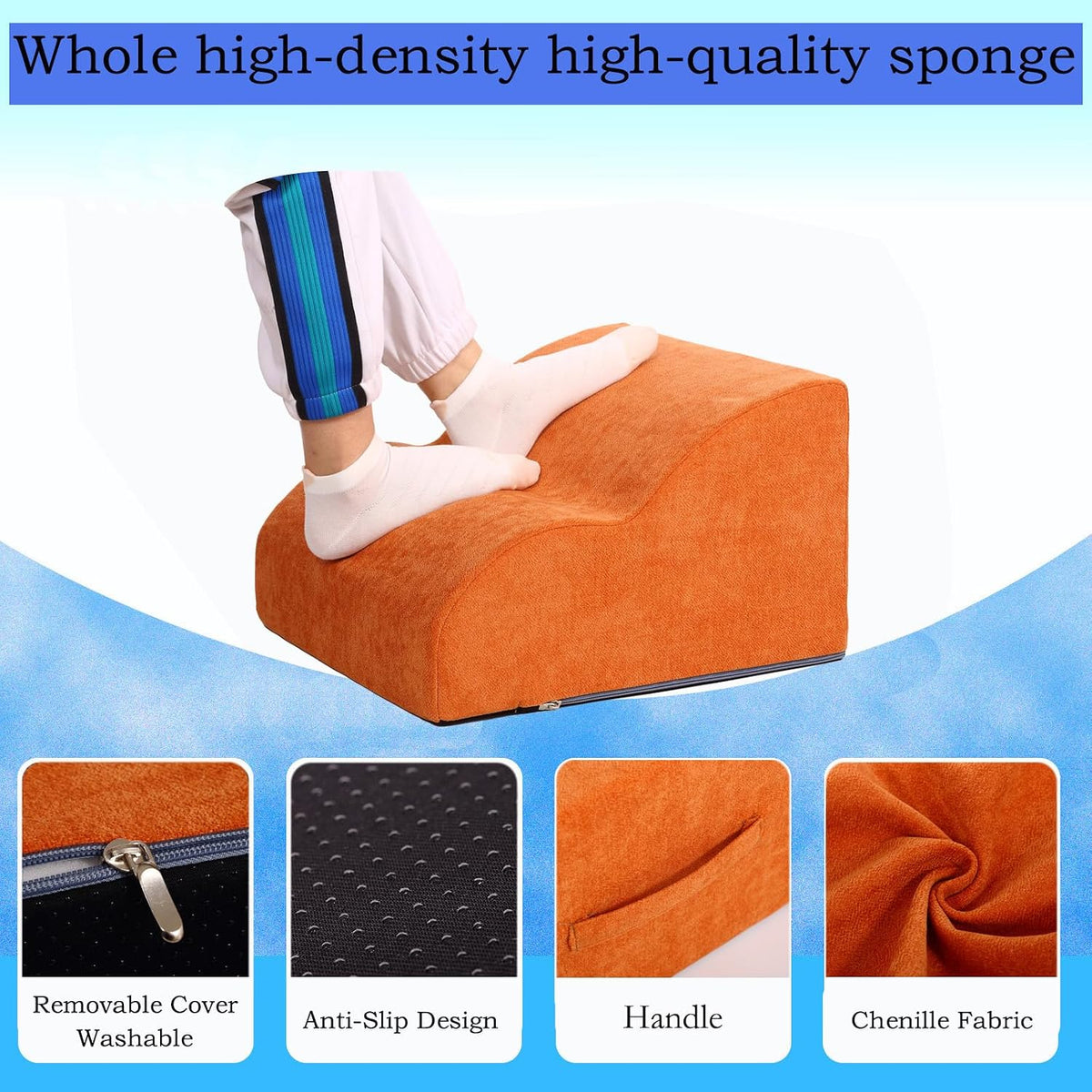 Foot Rest for Under Desk at Work.Multifunctional 3-Tier Foot Stool