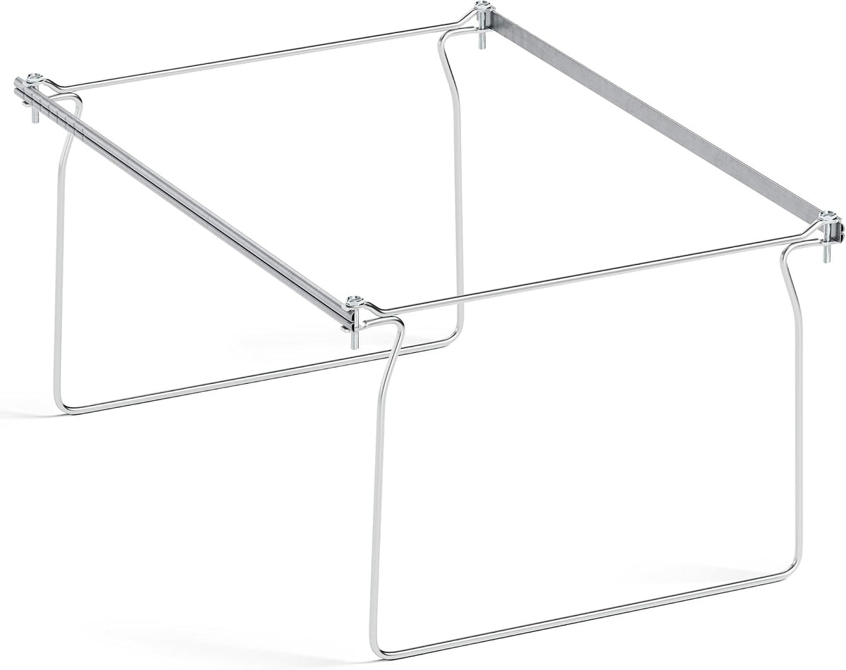 Hanging File Folder Frame, Letter Size File Drawer Organizer for Desks, Adjustable File Cabinet Rails 13.5 to 17.5 Inches, Set of 1