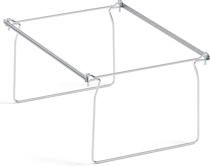 Hanging File Folder Frame, Letter Size File Drawer Organizer for Desks, Adjustable File Cabinet Rails 13.5 to 17.5 Inches, Set of 1