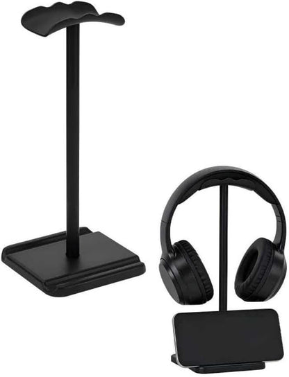 Headphone Stand for Desk, Headset & Earphone Holder with Utility Slot