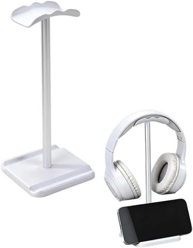 Headphone Stand for Desk, Headset & Earphone Holder with Utility Slot