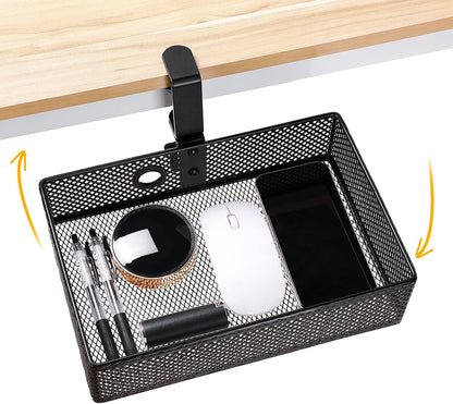 Under Desk Drawer, Clamp on Desk Organizer Slide Out Table Storage No Drill