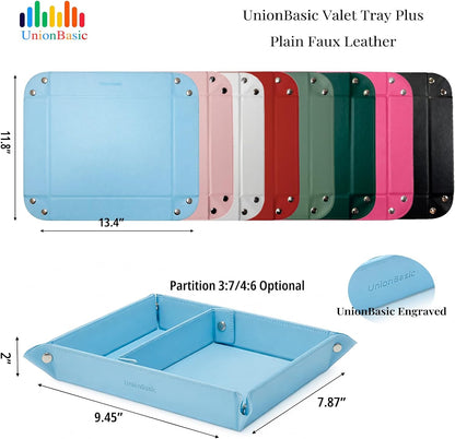 Small Valet Tray, Jewelry Tray for Rings Watches Earrings, Entryway Catchall Caddy for Coins Keys Change, Nightstand Bedside Valet Holder, Trays for Electronic Gadgets, Beige - Colors A