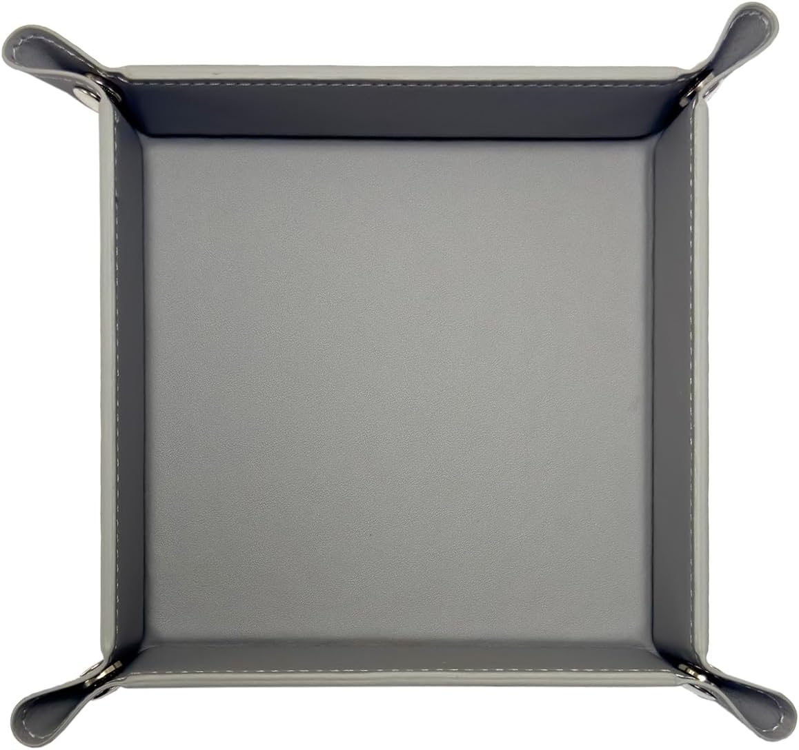 Small Valet Tray, Jewelry Tray for Rings Watches Earrings, Entryway Catchall Caddy for Coins Keys Change, Nightstand Bedside Valet Holder, Trays for Electronic Gadgets, Beige - Colors A
