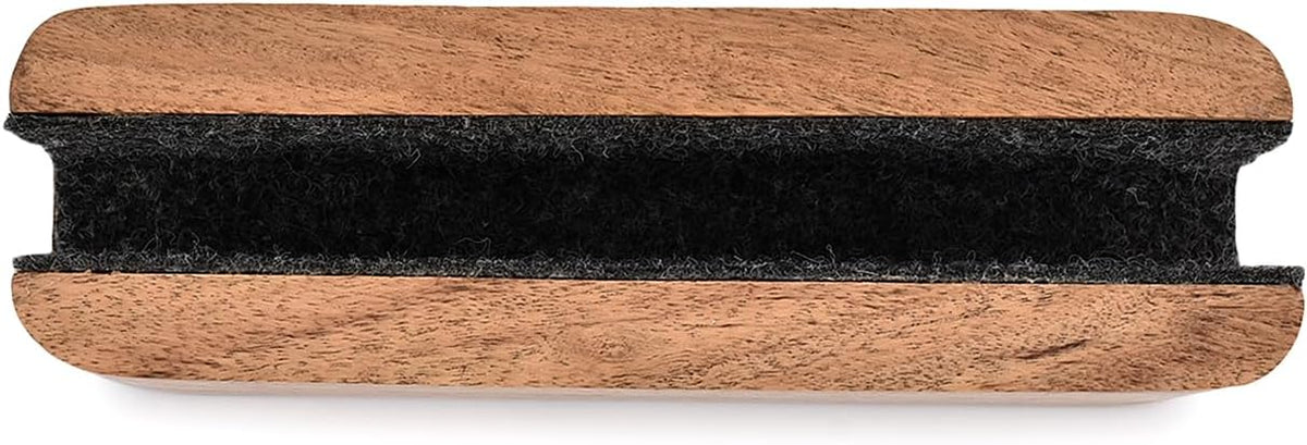 Laptop Holder Acacia Wood Vertical Laptop Stand for Desk Compatible with Apple MacBook, Microsoft Surface, Gaming Laptops, IPad, Tablets (8" x 2.3" x 2.5")