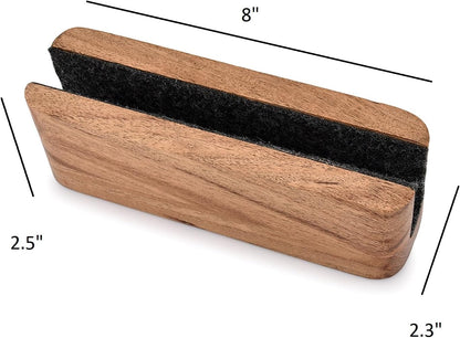 Laptop Holder Acacia Wood Vertical Laptop Stand for Desk Compatible with Apple MacBook, Microsoft Surface, Gaming Laptops, IPad, Tablets (8" x 2.3" x 2.5")