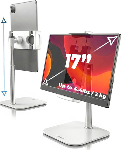 COOPER TabStand 20" Tall iPad Stand for Desk, Portable Monitor Stand Holder