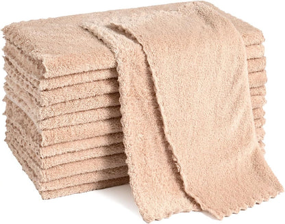 12 Pack Cleaning Cloth,Ultra Soft Absorbent Quick Drying Microfiber Cleaning rags,No scratches,Reusable,Washable,Lint Free Cleaning Towels for Kitchen,Window,Glass,car,11.8"×11.8",(Multicolor)
