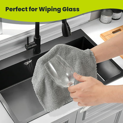 12 Pack Cleaning Cloth,Ultra Soft Absorbent Quick Drying Microfiber Cleaning rags,No scratches,Reusable,Washable,Lint Free Cleaning Towels for Kitchen,Window,Glass,car,11.8"×11.8",(Multicolor)