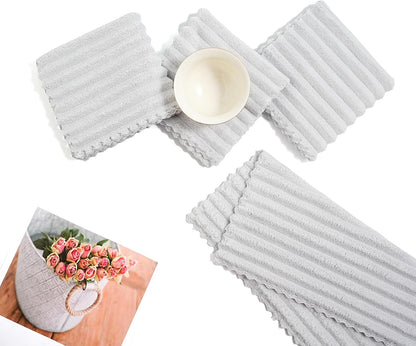 12 Pack Cleaning Cloth,Ultra Soft Absorbent Quick Drying Microfiber Cleaning rags,No scratches,Reusable,Washable,Lint Free Cleaning Towels for Kitchen,Window,Glass,car,11.8"×11.8",(Multicolor)