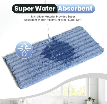 12 Pack Cleaning Cloth,Ultra Soft Absorbent Quick Drying Microfiber Cleaning rags,No scratches,Reusable,Washable,Lint Free Cleaning Towels for Kitchen,Window,Glass,car,11.8"×11.8",(Multicolor)