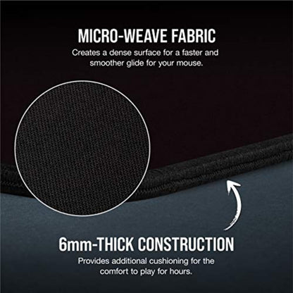 MM350 PRO Spill-Proof Cloth Gaming Mouse Pad – Extended XL – Black