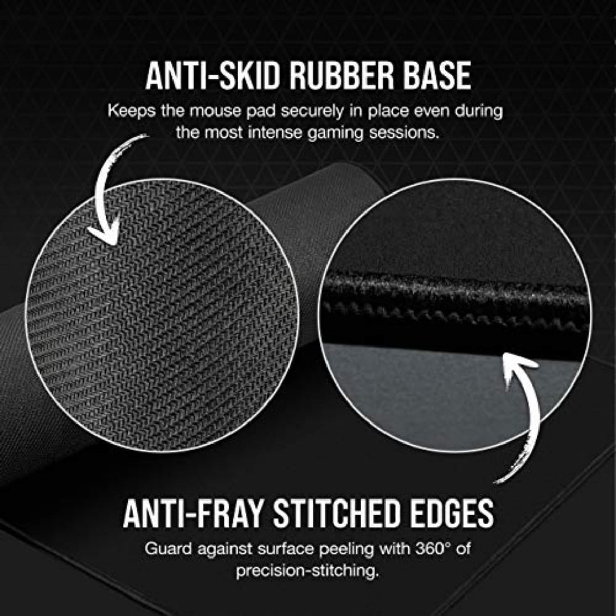 MM350 PRO Spill-Proof Cloth Gaming Mouse Pad – Extended XL – Black