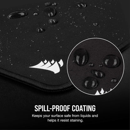 MM350 PRO Spill-Proof Cloth Gaming Mouse Pad – Extended XL – Black