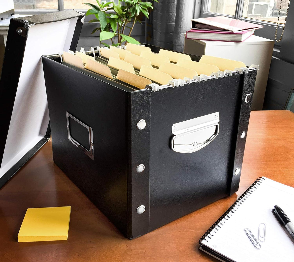 Letter-Size File Box, Black (SNS01533)