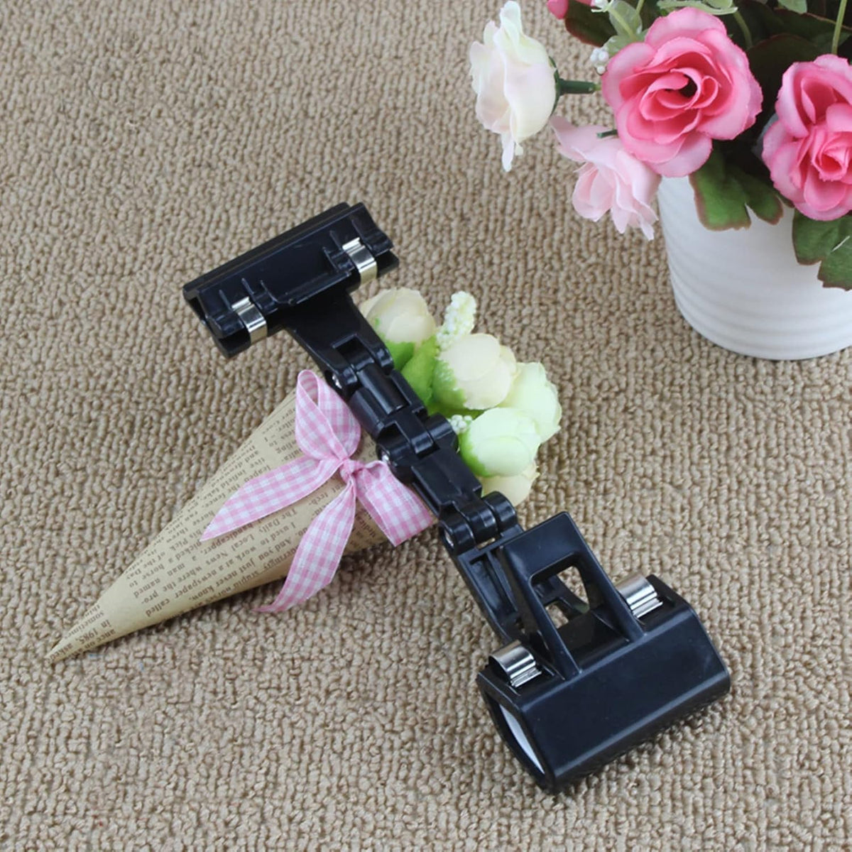 Adjustable Paper Holder Copy Holder,Flexible Rotating Clips