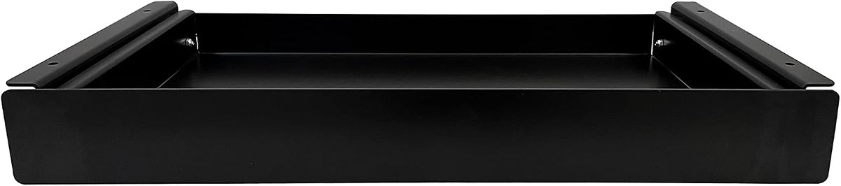 19 inch Slim Under Desk Pull-Out Storage Office Mounted Sliding Metal Drawer for Standing Desk,Black