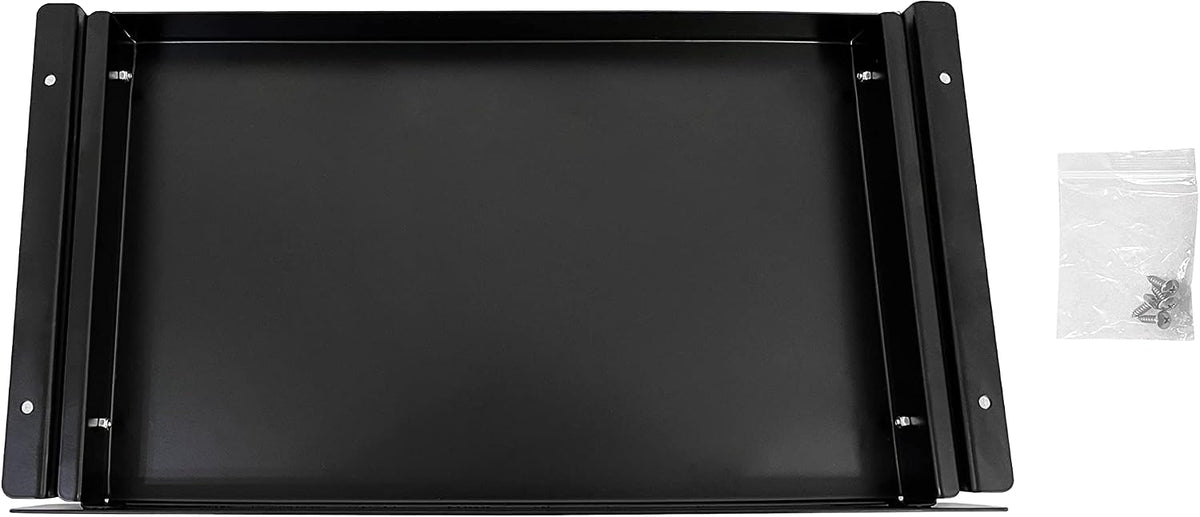 19 inch Slim Under Desk Pull-Out Storage Office Mounted Sliding Metal Drawer for Standing Desk,Black