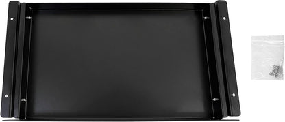 19 inch Slim Under Desk Pull-Out Storage Office Mounted Sliding Metal Drawer for Standing Desk,Black