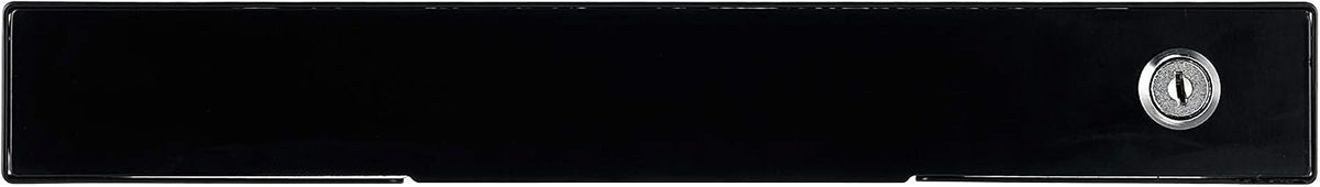 19 inch Slim Under Desk Pull-Out Storage Office Mounted Sliding Metal Drawer for Standing Desk,Black