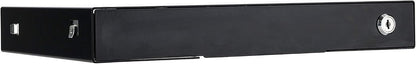 19 inch Slim Under Desk Pull-Out Storage Office Mounted Sliding Metal Drawer for Standing Desk,Black