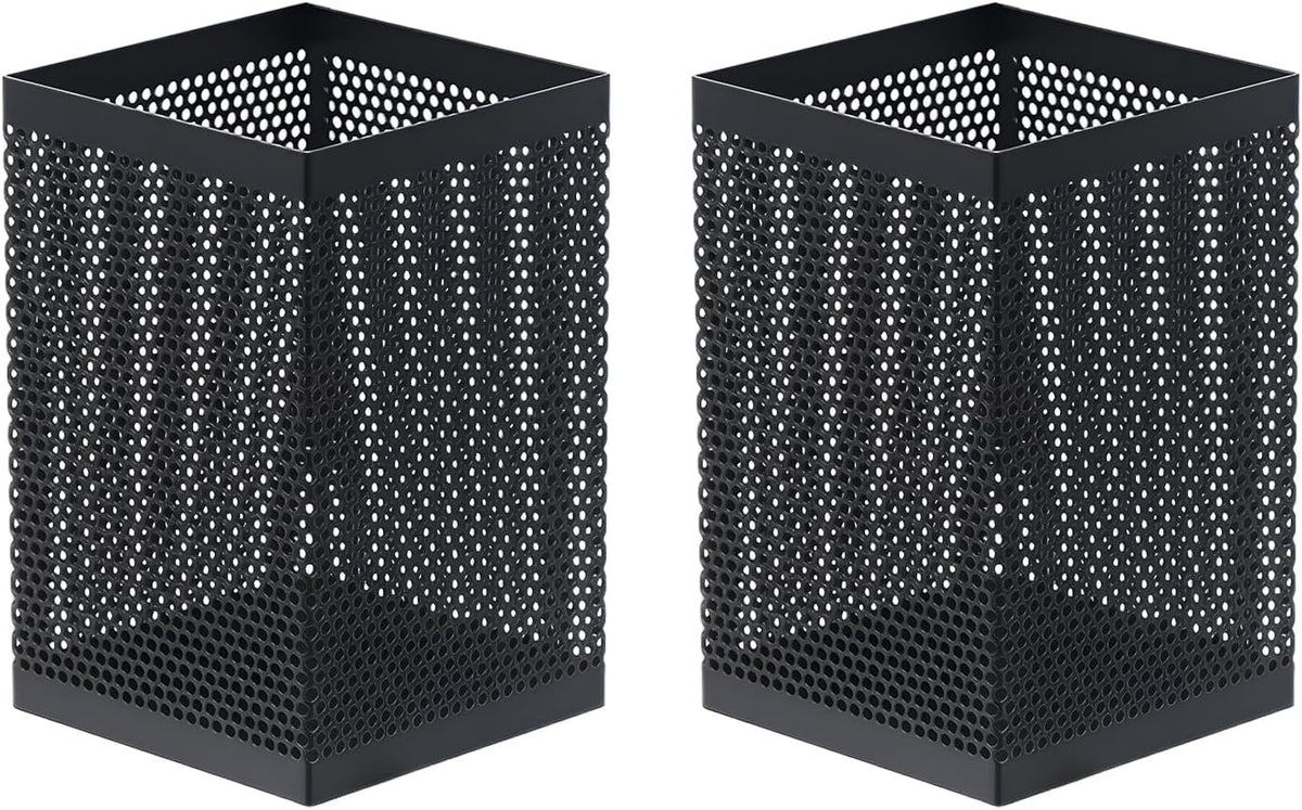 Pen Holder Desk Organizer, Wire Mesh Pencil Cup with Foam Pad and Non-Slip Bottom Office Supplies Desk Accessories for Home Office School, 1 Pack