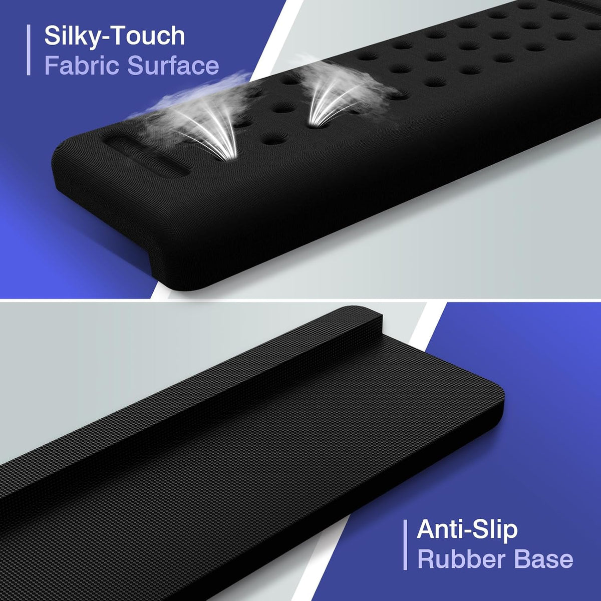 L-Shaped Desk Edge Cushion, 2 PCS Elbow Rest for Desk, Black