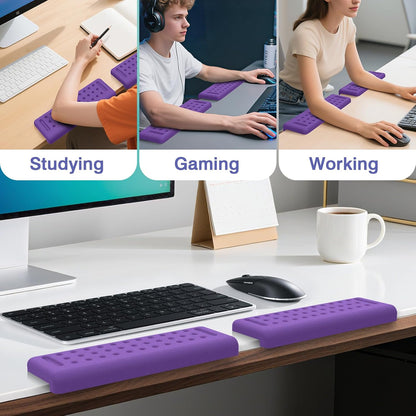 L-Shaped Desk Edge Cushion, 2 PCS Elbow Rest for Desk, Black