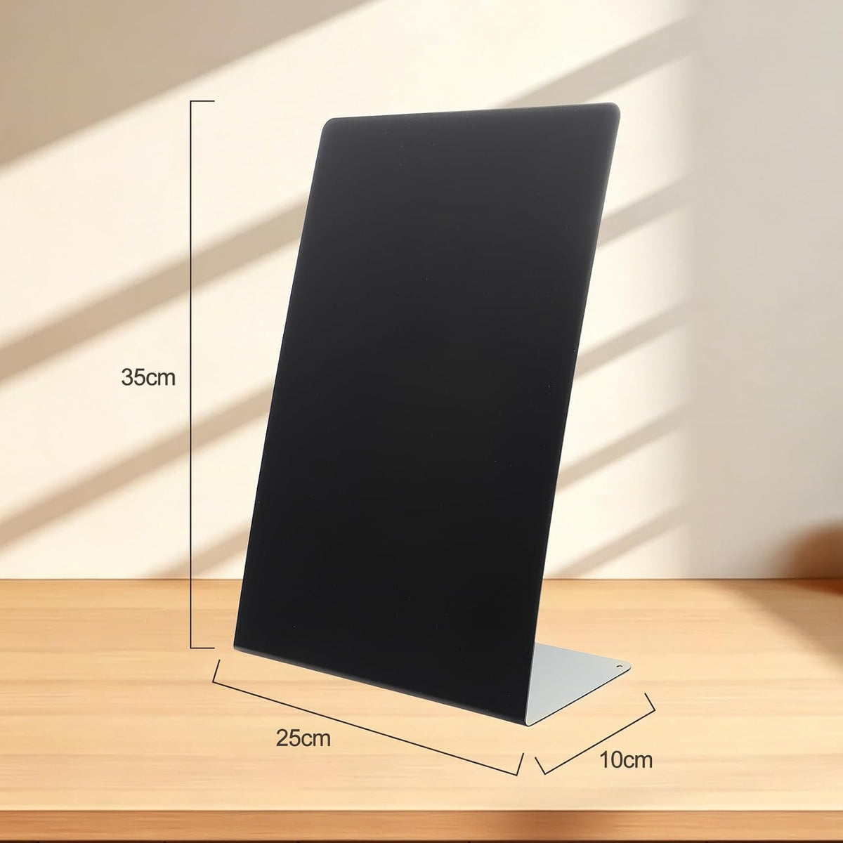 Magnet Board 7.87 x5.31 x 3.93 Stand Mini White Metal Tabletop Memo Standing Magnetic Board for Desk - Magnetic Display for Back to School Menu Table， Photos，Memos (White*2, 20 * 13.5 * 10cm)