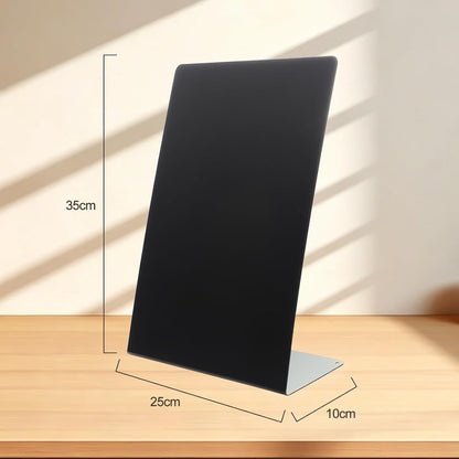 Magnet Board 7.87 x5.31 x 3.93 Stand Mini White Metal Tabletop Memo Standing Magnetic Board for Desk - Magnetic Display for Back to School Menu Table， Photos，Memos (White*2, 20 * 13.5 * 10cm)