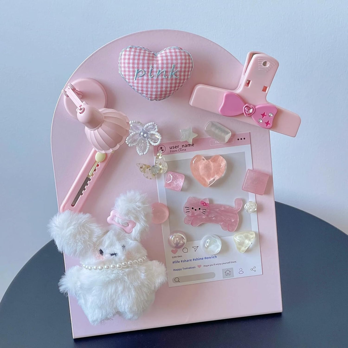 Magnet Board 7.87 x5.31 x 3.93 Stand Mini White Metal Tabletop Memo Standing Magnetic Board for Desk - Magnetic Display for Back to School Menu Table， Photos，Memos (White*2, 20 * 13.5 * 10cm)
