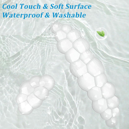 Clear Gel Mouse Wrist Rest, Wrist Support Wrist Pad for Typing Pain Relief, Ergonomic Cool Wrist Rest for Mouse, Hand Mouse Wrist Rest for Office, Gaming, Computer, Laptop - Transparent Green