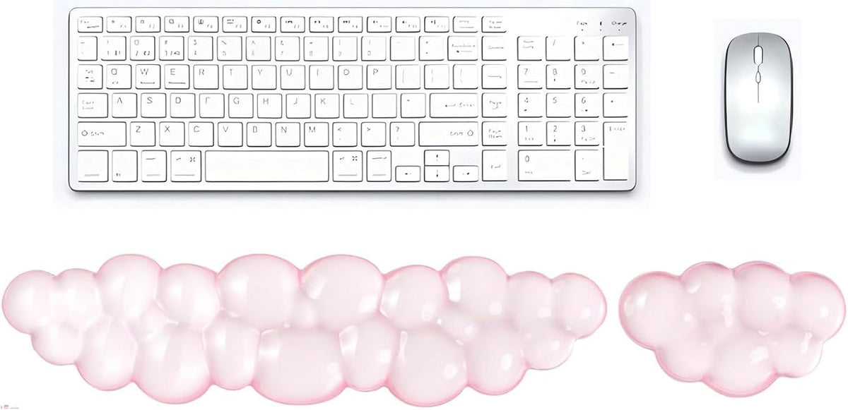 Clear Gel Mouse Wrist Rest, Wrist Support Wrist Pad for Typing Pain Relief, Ergonomic Cool Wrist Rest for Mouse, Hand Mouse Wrist Rest for Office, Gaming, Computer, Laptop - Transparent Green