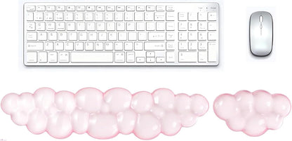Clear Gel Mouse Wrist Rest, Wrist Support Wrist Pad for Typing Pain Relief, Ergonomic Cool Wrist Rest for Mouse, Hand Mouse Wrist Rest for Office, Gaming, Computer, Laptop - Transparent Green