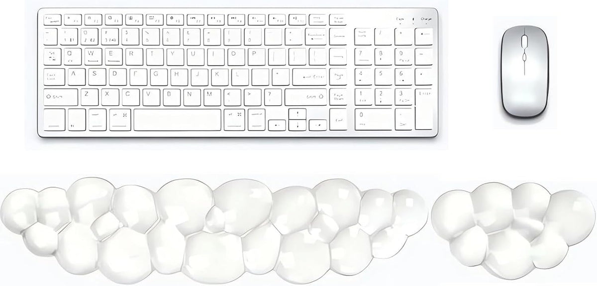 Clear Gel Mouse Wrist Rest, Wrist Support Wrist Pad for Typing Pain Relief, Ergonomic Cool Wrist Rest for Mouse, Hand Mouse Wrist Rest for Office, Gaming, Computer, Laptop - Transparent Green