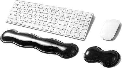 Clear Gel Mouse Wrist Rest, Wrist Support Wrist Pad for Typing Pain Relief, Ergonomic Cool Wrist Rest for Mouse, Hand Mouse Wrist Rest for Office, Gaming, Computer, Laptop - Transparent Green