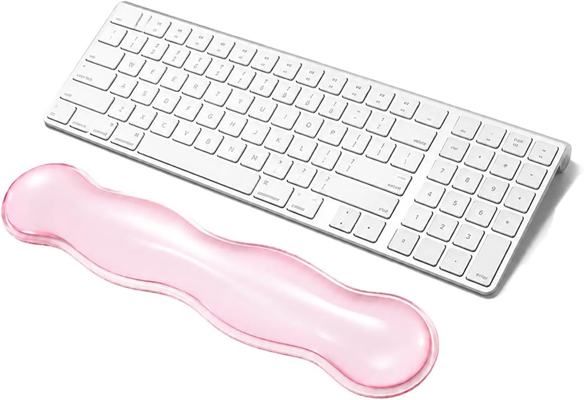 Clear Gel Mouse Wrist Rest, Wrist Support Wrist Pad for Typing Pain Relief, Ergonomic Cool Wrist Rest for Mouse, Hand Mouse Wrist Rest for Office, Gaming, Computer, Laptop - Transparent Green
