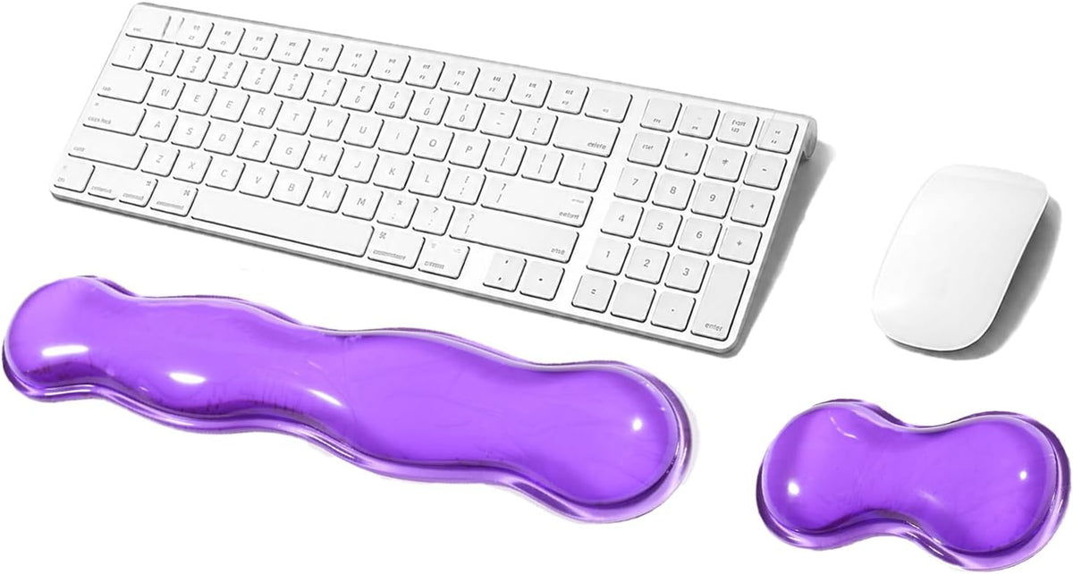 Clear Gel Mouse Wrist Rest, Wrist Support Wrist Pad for Typing Pain Relief, Ergonomic Cool Wrist Rest for Mouse, Hand Mouse Wrist Rest for Office, Gaming, Computer, Laptop - Transparent Green