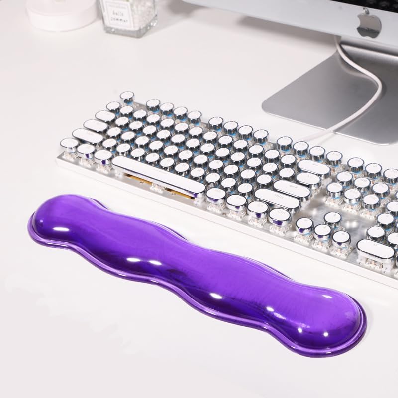 Clear Gel Mouse Wrist Rest, Wrist Support Wrist Pad for Typing Pain Relief, Ergonomic Cool Wrist Rest for Mouse, Hand Mouse Wrist Rest for Office, Gaming, Computer, Laptop - Transparent Green