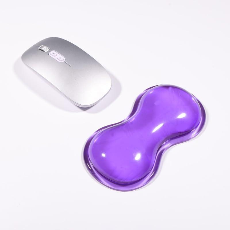 Clear Gel Mouse Wrist Rest, Wrist Support Wrist Pad for Typing Pain Relief, Ergonomic Cool Wrist Rest for Mouse, Hand Mouse Wrist Rest for Office, Gaming, Computer, Laptop - Transparent Green